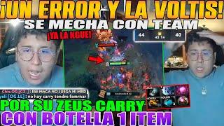 ZEUS CARRY CON BOTELLA!! MACARIUS ESTABA SEGURO DE SU PICK, SE TERMINA MECHANDO CON TEAM DOTA 2