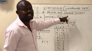 STATISTICS (Ungrouped Data): VARIANCE AND STANDARD DEVIATION