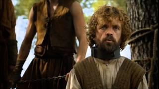 Tyrion gets sold and beats a guard
