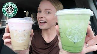 NEW STARBUCKS Cherry Cold Foam Chai Latte, Lavender Cold Foam Oatmilk Matcha, & Jalapeño Chicken Po