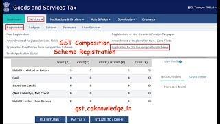 GST Composition Scheme Registration, How to Opt GST Composition Scheme