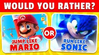 Would You Rather... Super Mario VS Sonic Edition 