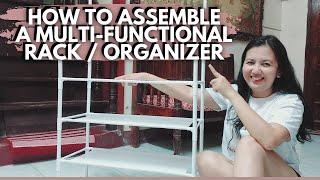 How to Assemble a Multi-Functional Rack and Organizer from Shopee  |  DIY Tips and Tutorial