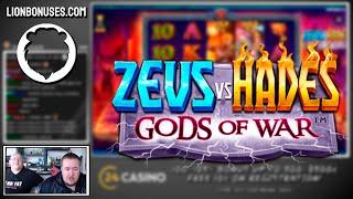 ZEUS VS HADES GODS OF WAR  YACK!  VIHISLOTS TWITCH STREAM