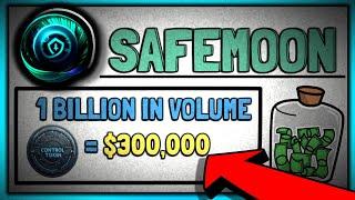 SAFEMOON HOLDERS GET 50% EXTRA! 1 BILLION VOLUME = $300K WITH 1 MILLION CONTROL TOKEN