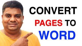 How to Convert a Pages Document to Word