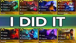 *World Record* ALL 5-COST Champions 3-STAR In ONE-Game!!! TFT Set 9