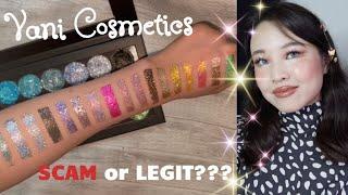 Vani Cosmetics SCAM or LEGIT? | Swatch Party  Pressed Glitter Eyeshadow VIRAL Canadian indie makeup