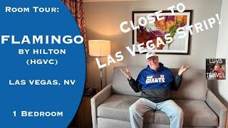 Hilton Grand Vacations Club FLAMINGO - DEDICATED 1 BEDROOM ROOM TOUR - Close to the Las Vegas Strip