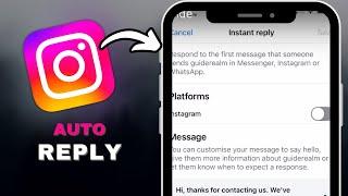 How to Create an Auto Reply on Instagram in SECONDS!