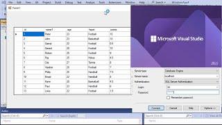 step by step How to populate DataGridView from SQL server database with user and password in VB.net