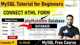 How to Connect HTML Form with MySQL Database using PHP | MySQL Tutorial