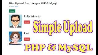 Fitur Upload Foto dengan PHP & MySQL