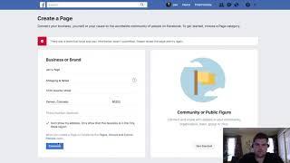 Creating Facebook Page