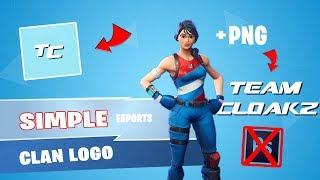 How To Make Your Own Fortnite Clan Logo + PNG! *No Photoshop* (Pixlr)