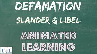 What is Defamation, Slander, & Libel  - Quick Lessons - Episode # 3