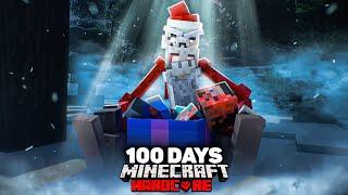 Surviving 100 Days In The Scariest Winter Storm In Hardcore Minecraft...