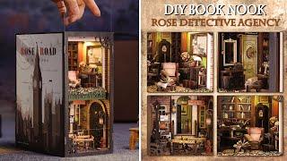 [4K] Rose Detective Agency || CUTEBEE DIY Booknook Kit - Relaxing Satisfying Video