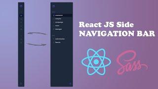 React Side Navbar Fully Responsive Step By Step (Dashboard Style) Using React Router | Sass