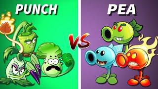 Team PUNCH vs PEA - Which Team Plant's Best? - PvZ 2 Plant vs Plant