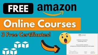 Amazon Free Course with Free Certificate | 3 Courses in One Program | Machine Learning Free Course