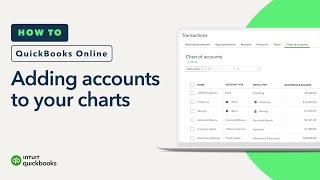 How to add accounts to your chart of accounts in QuickBooks Online