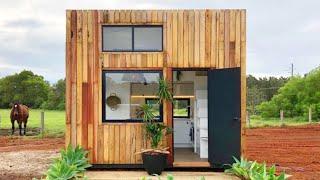 Cute Beautiful The Cube Tiny House by Little Byron | Living Design For A Tiny House