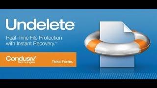 1. Undelete files quickly with Condusiv's instant file recovery software