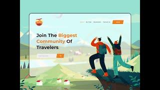 Flutter Traveling Landing Page UI Design