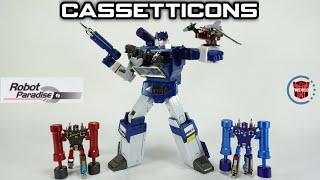 Robot Paradise (FansToys) RP-01B Cassetticons Corvus, Firrib & Shadow