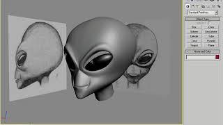 3D Buzz - 3Ds Max - Legacy Video Training: 04. Poly Modeling Alien Head - 01. Intro Alien Head