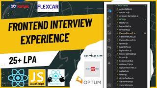 FlexCar Frontend Interview Experience || Javascript || React