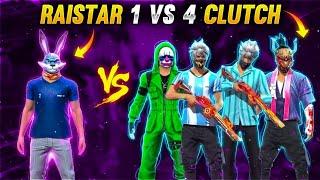 Raistar Solo VS Squad Clutch !! Clash Squad !! Fastest movement ever - gareena free fire