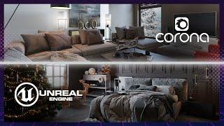 Unreal Engine vs 3Ds Max + Corona Renderer | Сравнение Инструментов