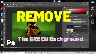 How To Remove The Green Background In Photoshop | Chroma Key | Photoshop Tutorials