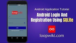 Android Login and Register with SQLite Database Tutorial