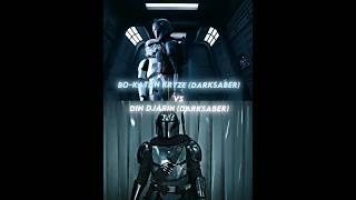 Bo-Katan Kryze VS Din Djarin (Mandalorian) #edit #starwars #vs #shorts