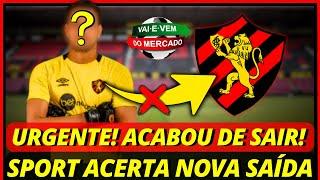 Urgente! Acabou de Sair! Sport Acerta Nova Dispensa No Elenco! Últimas Notícias do Sport Recife