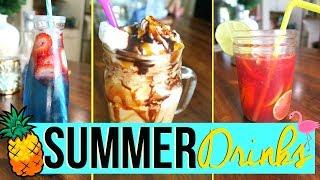 SUMMER DRINK IDEAS 2017 | EASY + KID FRIENDLY SUMMER DRINK RECIPES! | Page Danielle