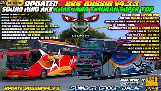 UPDATE !! OBB BUSSID V4.3.3 TERBARU SOUND HINO AK8 KHAS JAWA TIMURAN RUNTEXT MATA GRAFIK ETS2