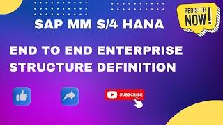 Enterprise structure Definition configuration in SAP MM S/4 HANA