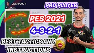 PES 2021 TUTORIAL - BEST FORMATIONS 4-3-2-1 - BEST TACTICS & INSTRUCTIONS - HOW TO PLAY 4-3-2-1