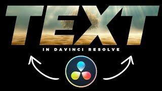 How To Put VIDEO Inside TEXT In Davinci Resolve