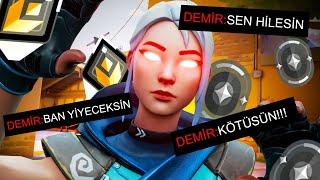 RADIANT olarak DEMİR elo'da HİLEYİM diye TROLLEDİM! | Valorant