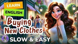 [SLOW] Buying New Clothes  | Improve your English | Listen and speak English Practice Slow & Easy