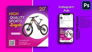 Photoshop | Instagram Advertising Poster Design | Social Media Ads Design.