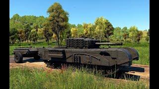 Тест-драйв огнеметного танка Черчилль Крокодил в War Thunder.