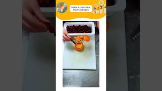 how to make oranges into a cute dish