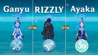 Wriothesley vs Ayaka vs Ganyu !! Who is the Best CRYO DPS ?? [ Genshin Impact ]