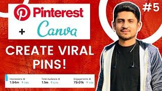 How To Create Viral Pins On Pinterest | Pinterest Canva Tutorial